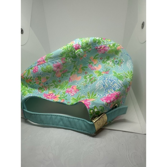 Lilly Pulitzer X Disney Retired Baseball Hat Cap Minnie Mickey Castle Floral Adj - Picture 2 of 7